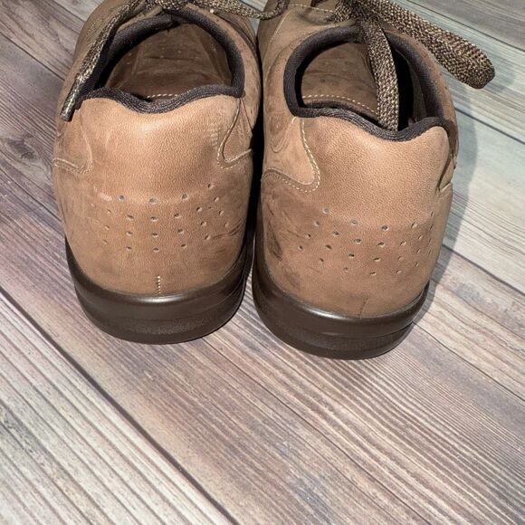 SAS Walk Easy Brown Leather Women's Size 8 WW Comfort Walking Lace Up Shoes - Picture 6 of 7